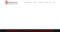 Desktop Screenshot of gourmetservicesinc.com